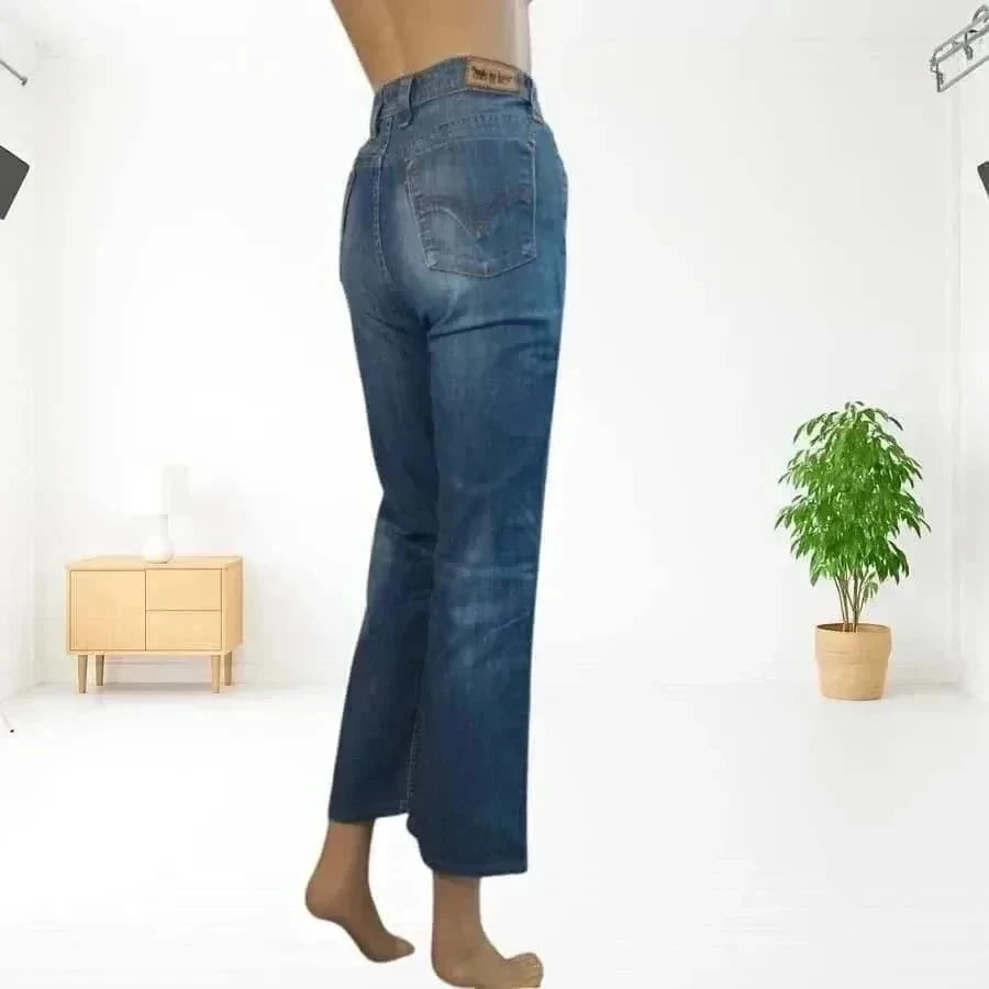Levi's vintage y2k 627 straight fit - high waist - stretchy - vintage blue – photo 2
